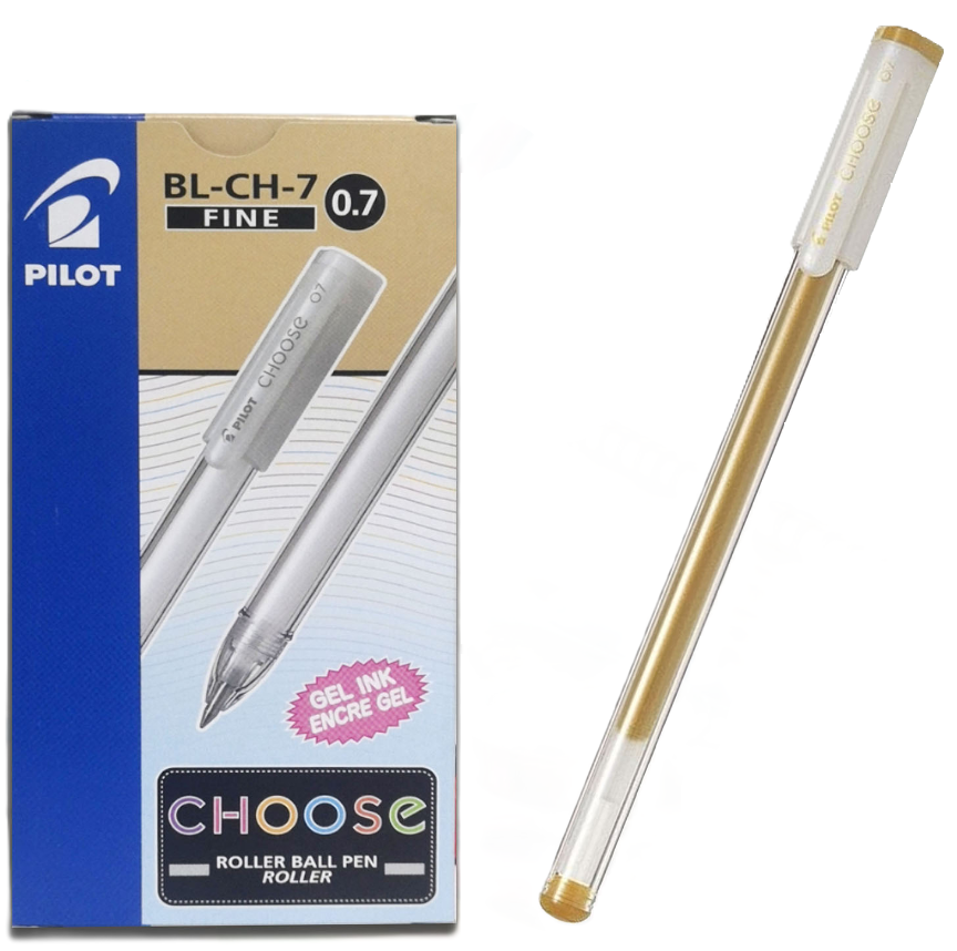 Penna gel Pilot choose gold 0.7 confezione da 12