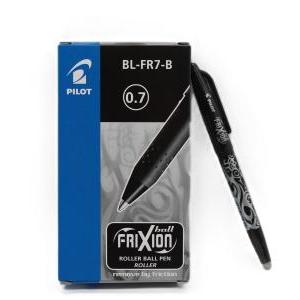 Penna  frixion ball nera 0.7mm confezione da 12