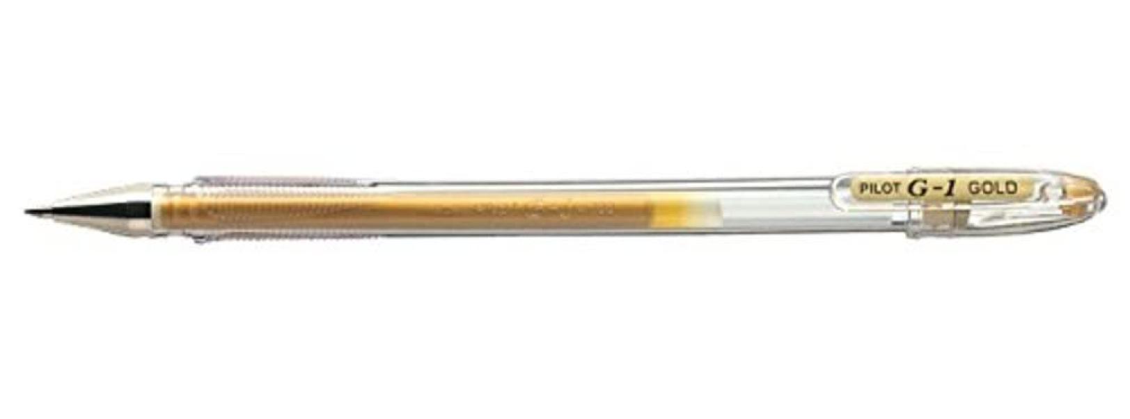 Penna Pilot roller G-1 oro 0.7mm confezione da 12