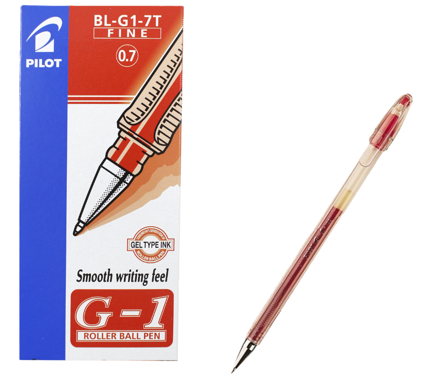 Penna Pilot roller G-1 rossa 0.7mm confezione da 12