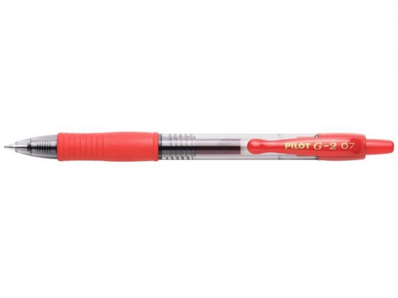 Penna a sfera Pilot G-2 rossa 0.7mm confezione da 12