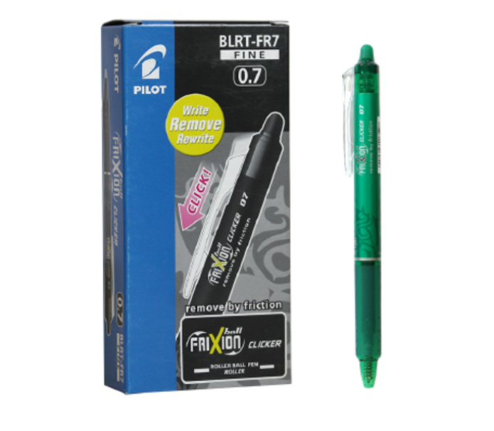 Penna Pilot frixion clicker verde 0.7 confezione da 12