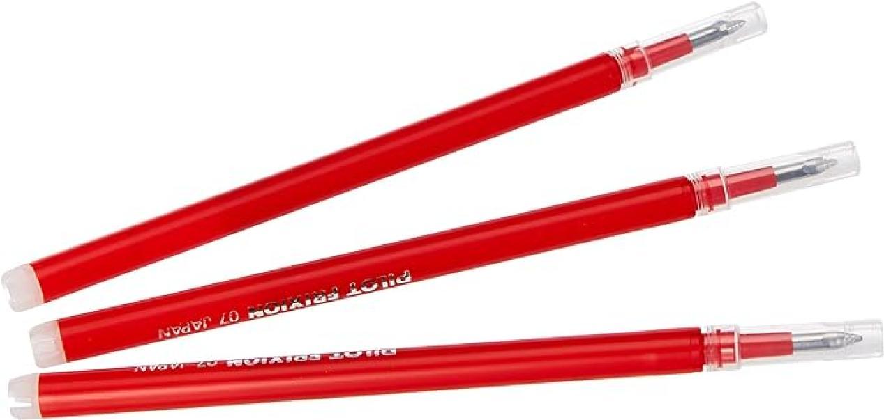 Ricariche penne Frixion refill M 0.7mm rosso confezione da 3