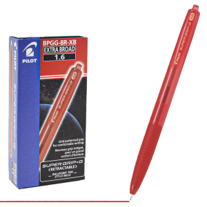 Penna a sfera  rossa super grip-g xb 1.6mm confezione da 12