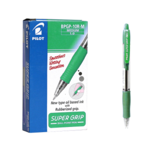 Penna a sfera  super grip 1.0mm verde confezione da 12