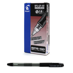 Penna a sfera  extra broad nera gps-gp-xb 1.6 confezione da 12