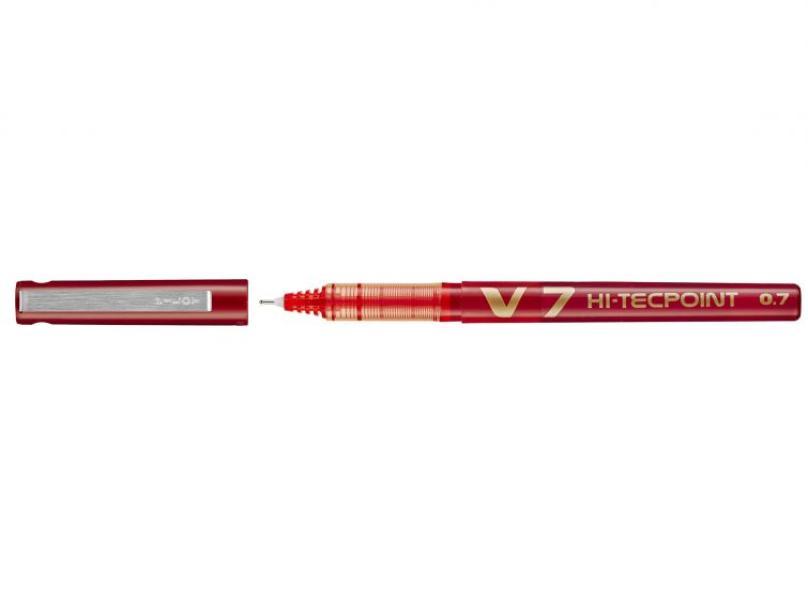 Penna roller Pilot V7 rossa confezione da 12