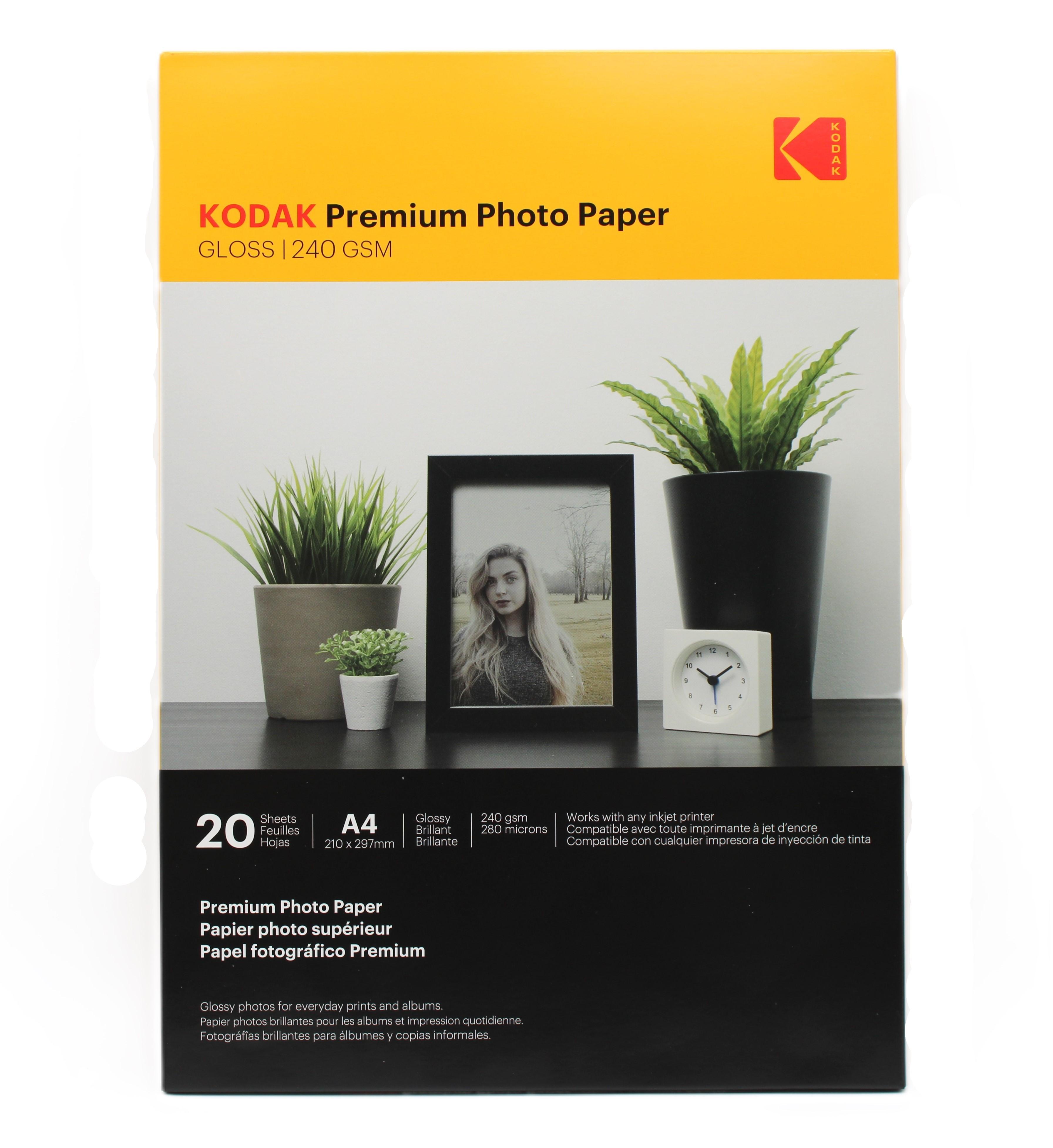 Carta fotografica Kodak premium A4 confezione da 20