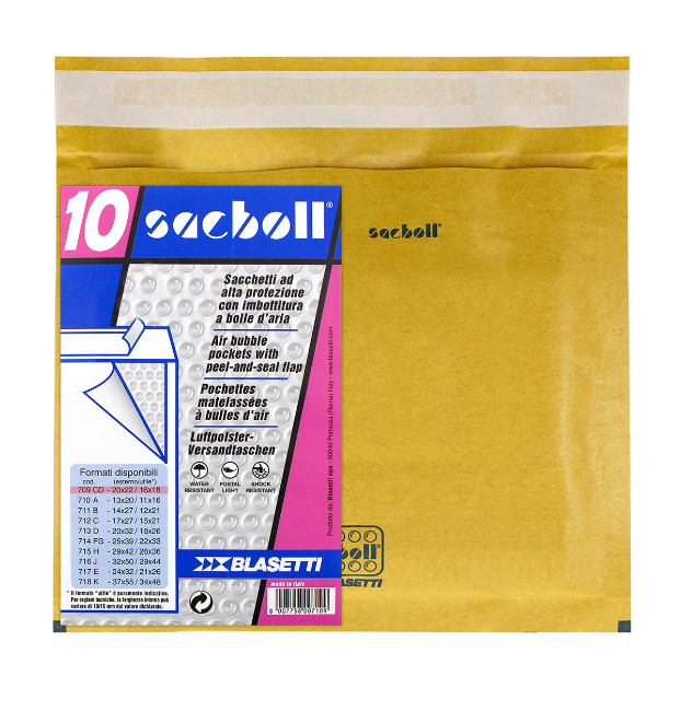 Sacchetti Sacboll imbottiti f.to 20x22 / 16x18 confezione da 10