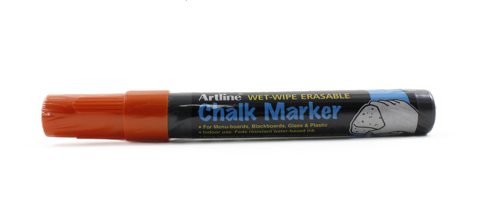 Pennarello cancellabile Artline chalk arancione confezione da 12