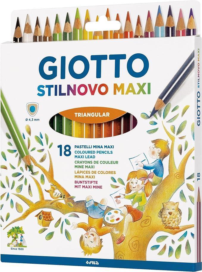 Pastelli Giotto stilnovo maxi confezione da 18