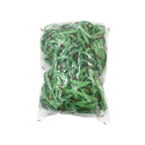 Elastici fettuccia  gomma verde 80x80mm sacchetto da 1kg