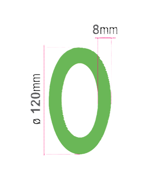 Elastici fettuccia Siam gomma verde 120x80mm sacchetto da 1kg