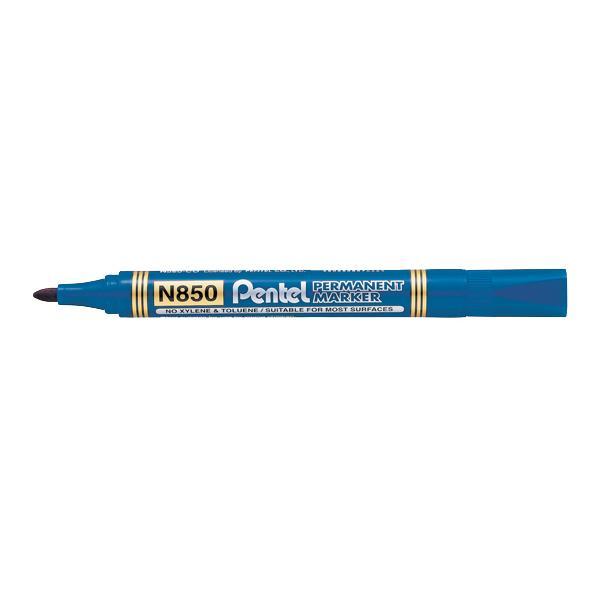 Pennarello indelebile Pentel N850 punta conica blu confezione da 12