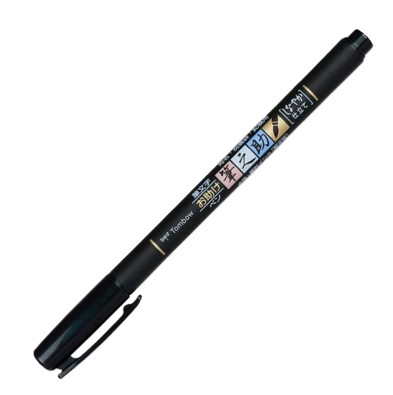 Penna calligrafica Tombow punta WS-BS Nero confezione da 6