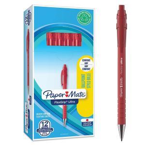 Penna paper mate flexgrip ultra rosso 1.0mm confezione da 12