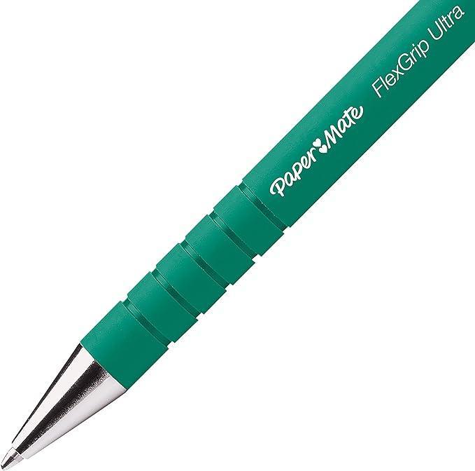 Penna Paper Mate flexgrip ultra verde 1.0mm confezione da 12