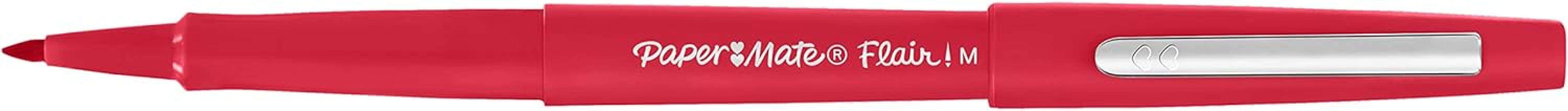 Penna Paper Mate flair nylon 0.7mm rosso confezione da 12