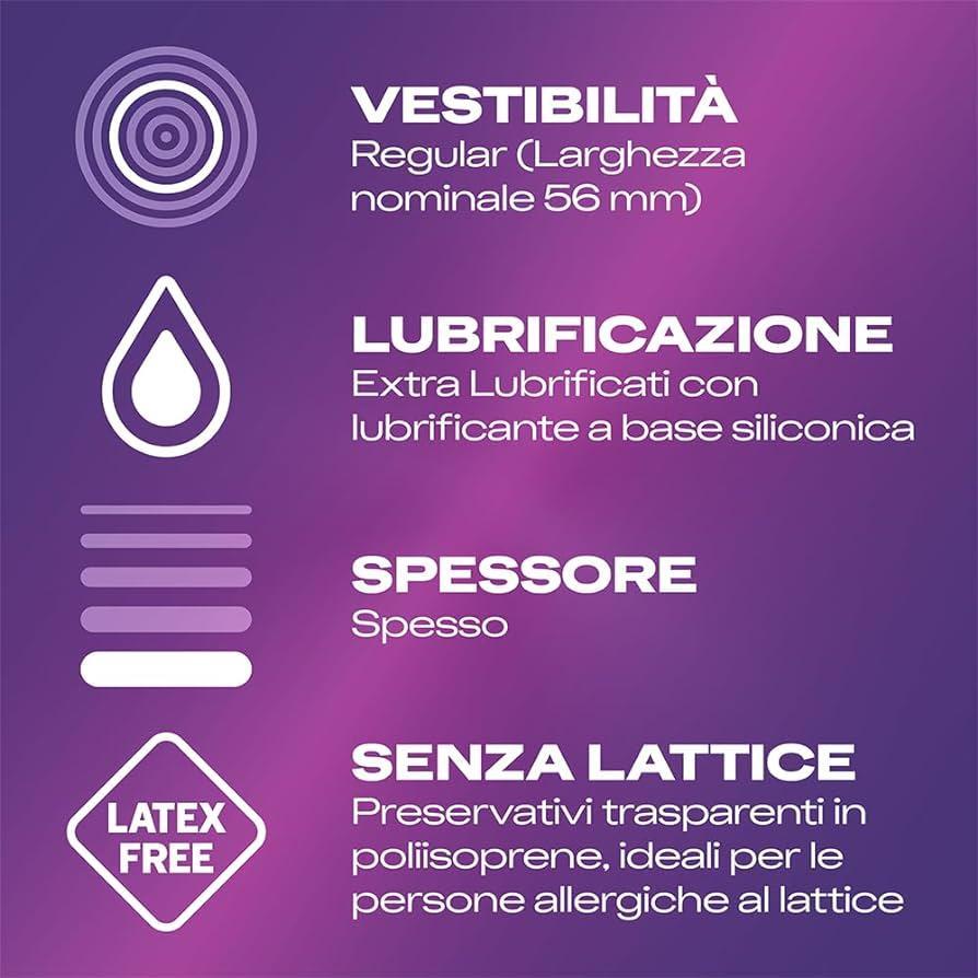 Preservativi Durex no latex confezione da 6