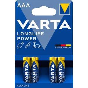 Batteria  longlife power ministilo aaa blister da 4