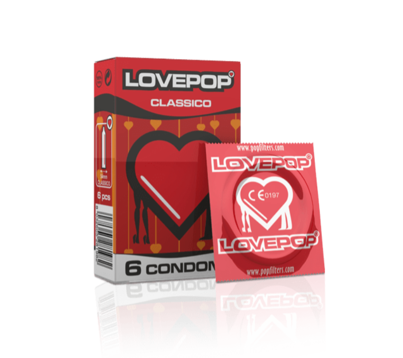 Preservativi Lovepop classico 144 pz confezione 24 pacchetti da 6