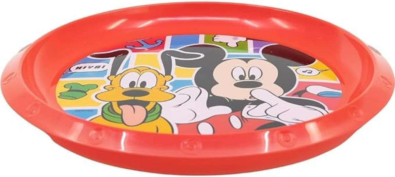 Set pranzo Mickey Mouse plastica riutilizzabile 5 pezzi