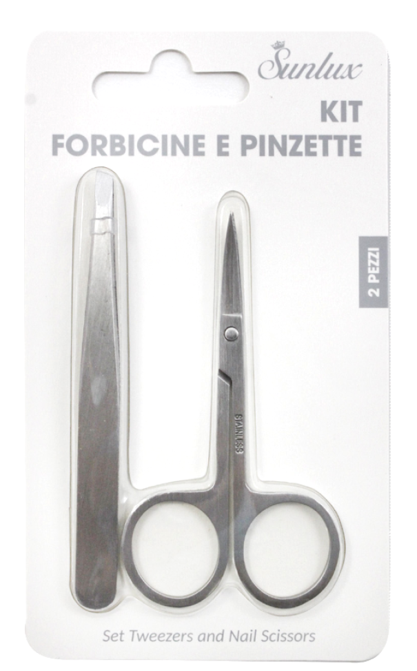 Kit forbicine e pinzette Sunlux