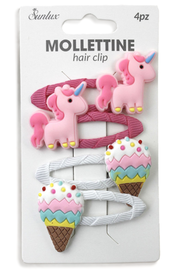 Mollettine con unicorno confezione da 4