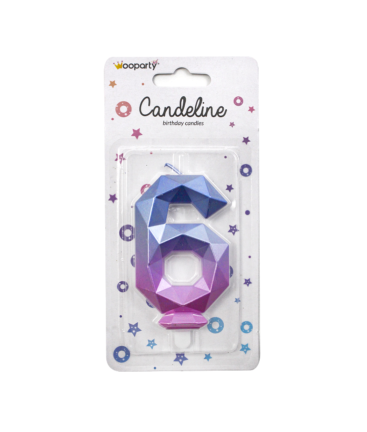 Candelina N.6 diamond gradient color 8.5cm