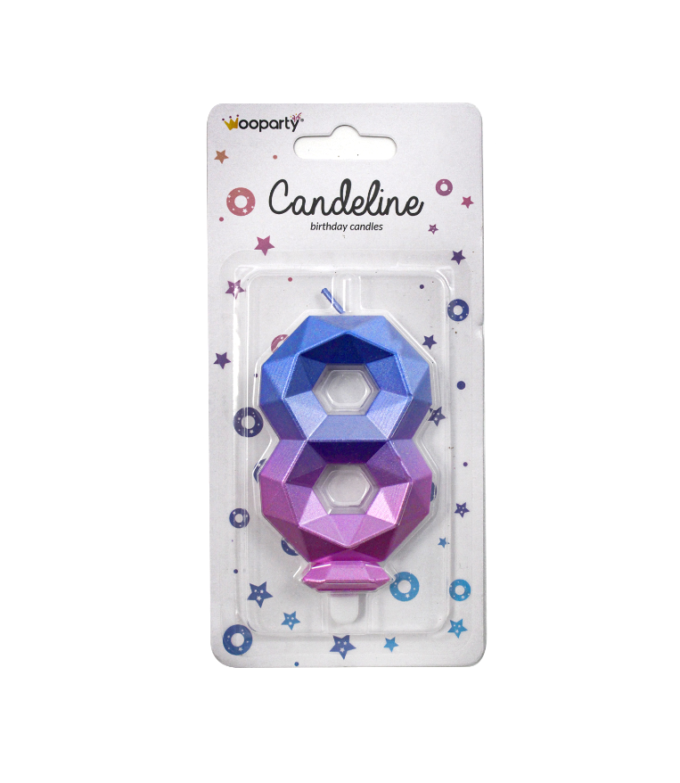 Candelina N.8 diamond gradient color 8.5cm