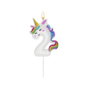 Candelina unicorn n.2 11cm