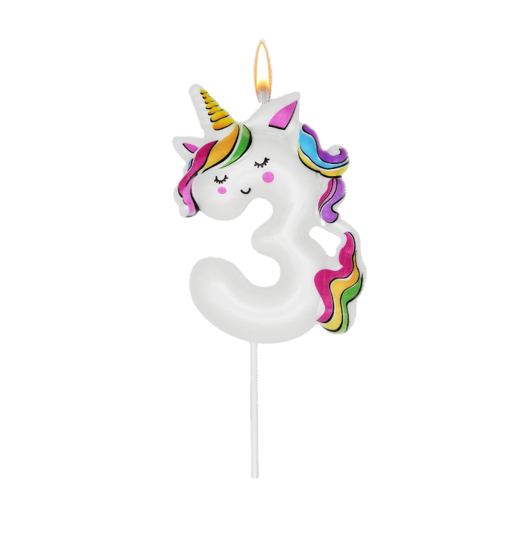 Candelina Unicorn N.3 11cm