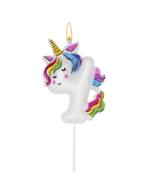 Candelina Unicorn N.4 11cm