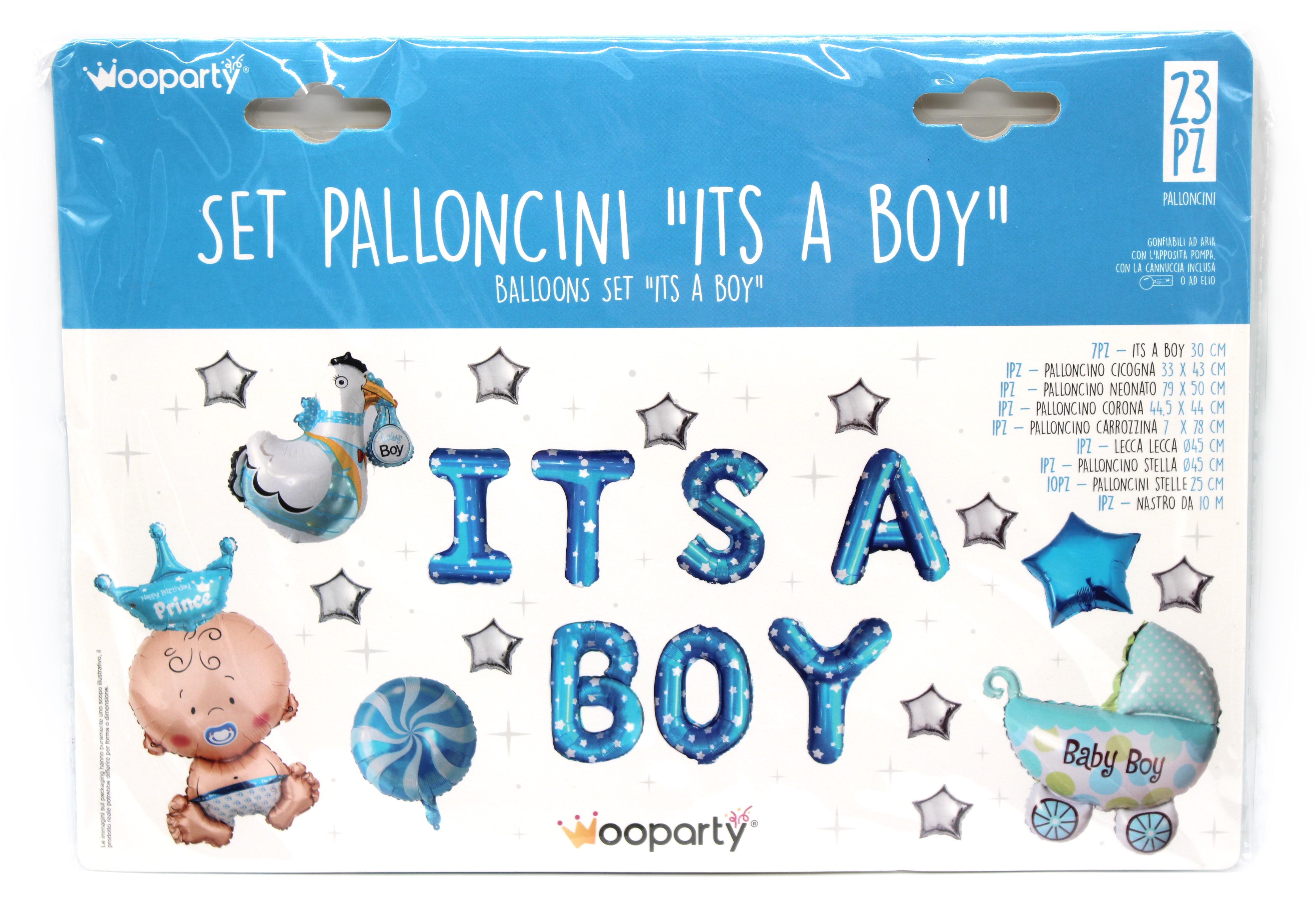 Set palloncini Its a boy confezione da 23