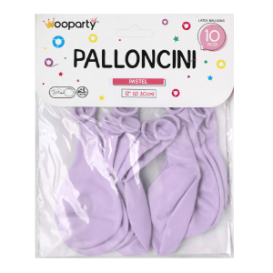 Palloncini viola pastel 12'' confezione da 10