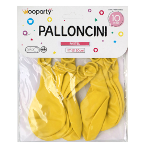 Palloncini giallo pastel 12'' confezione da 10