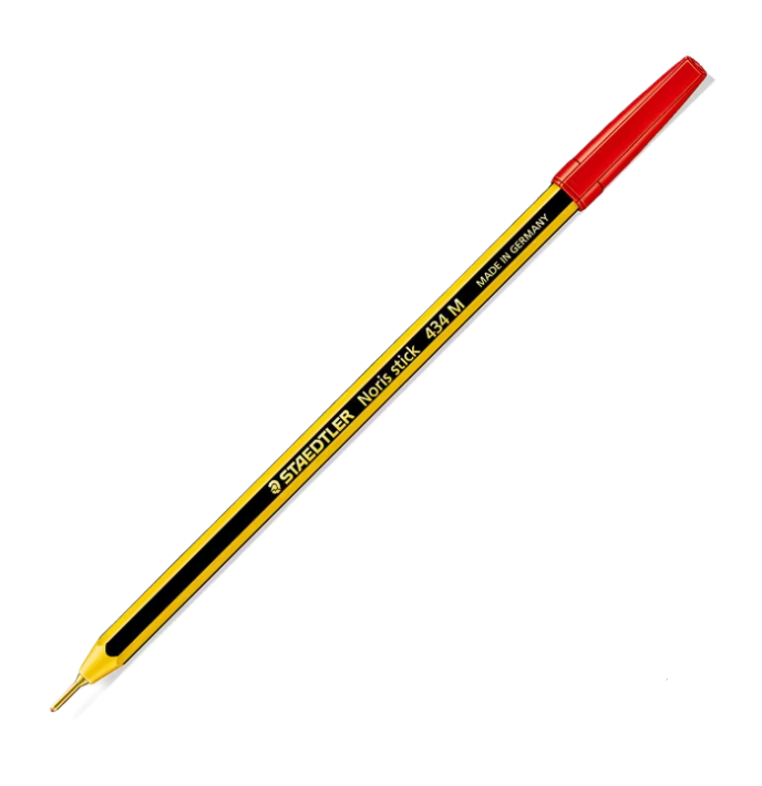 Penna sfera Staedtler Noris Stick 434 M Rossa