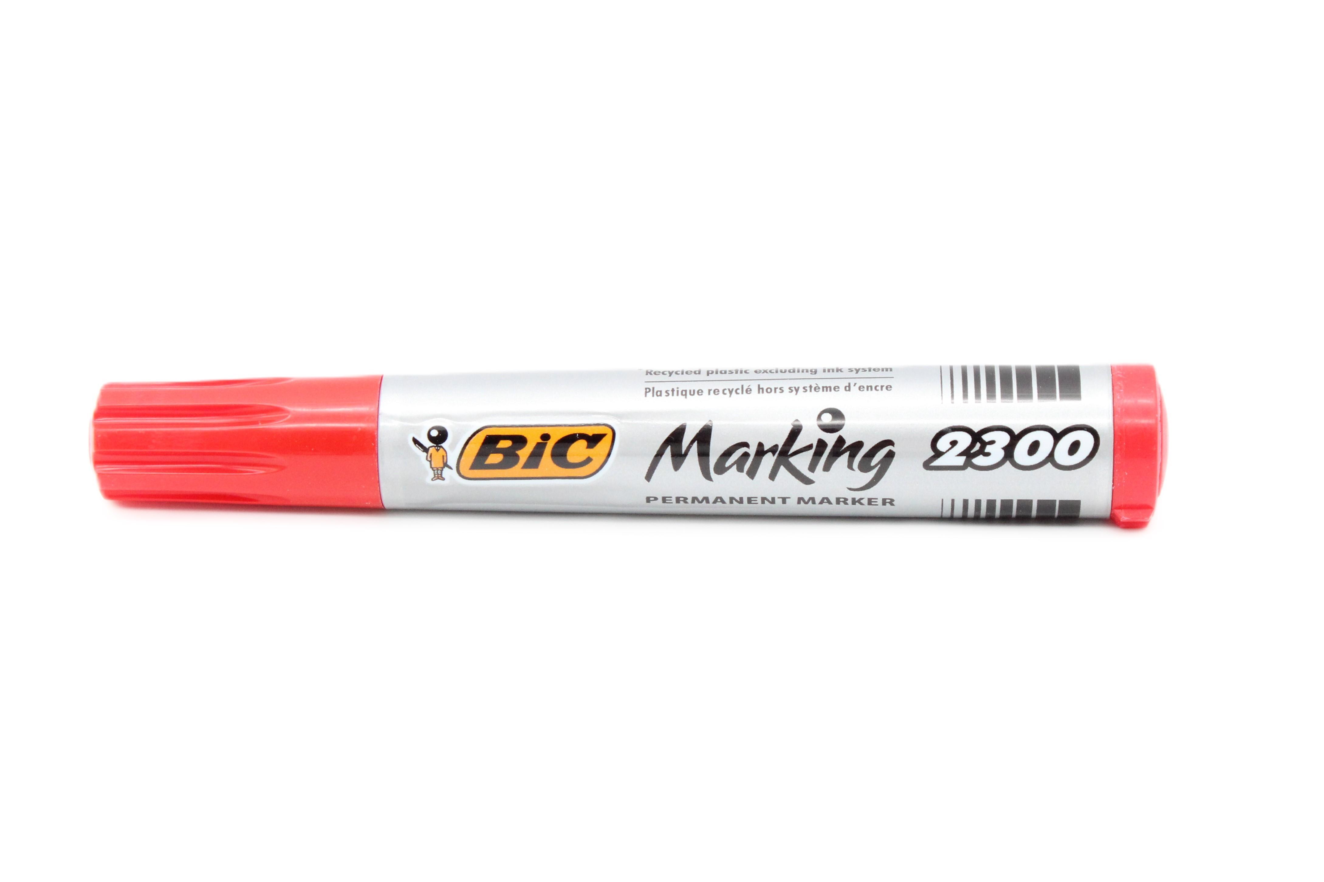 Pennarello Bic Marking 2300 rosso punta scalpello