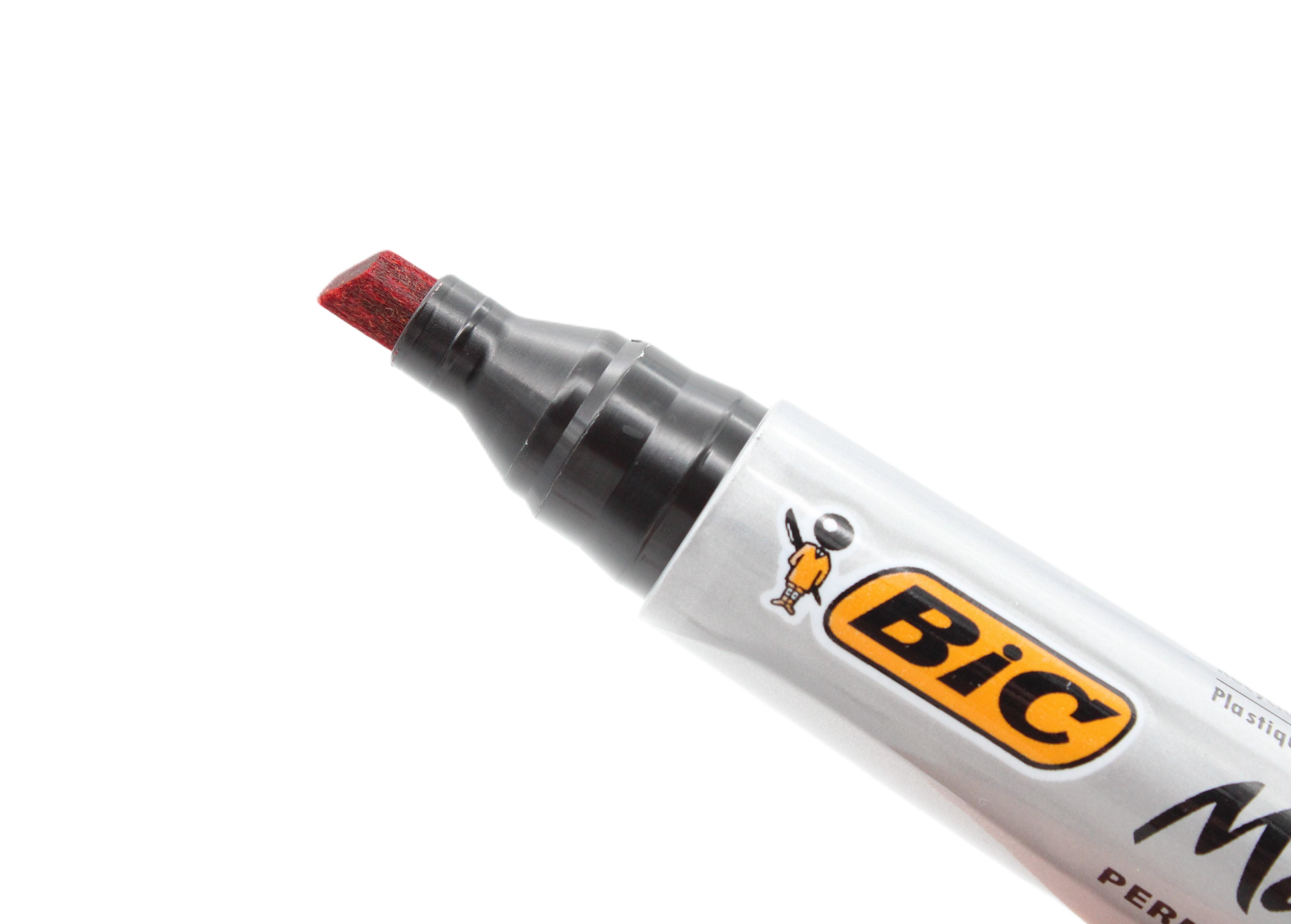 Pennarello Bic Marking 2300 rosso punta scalpello