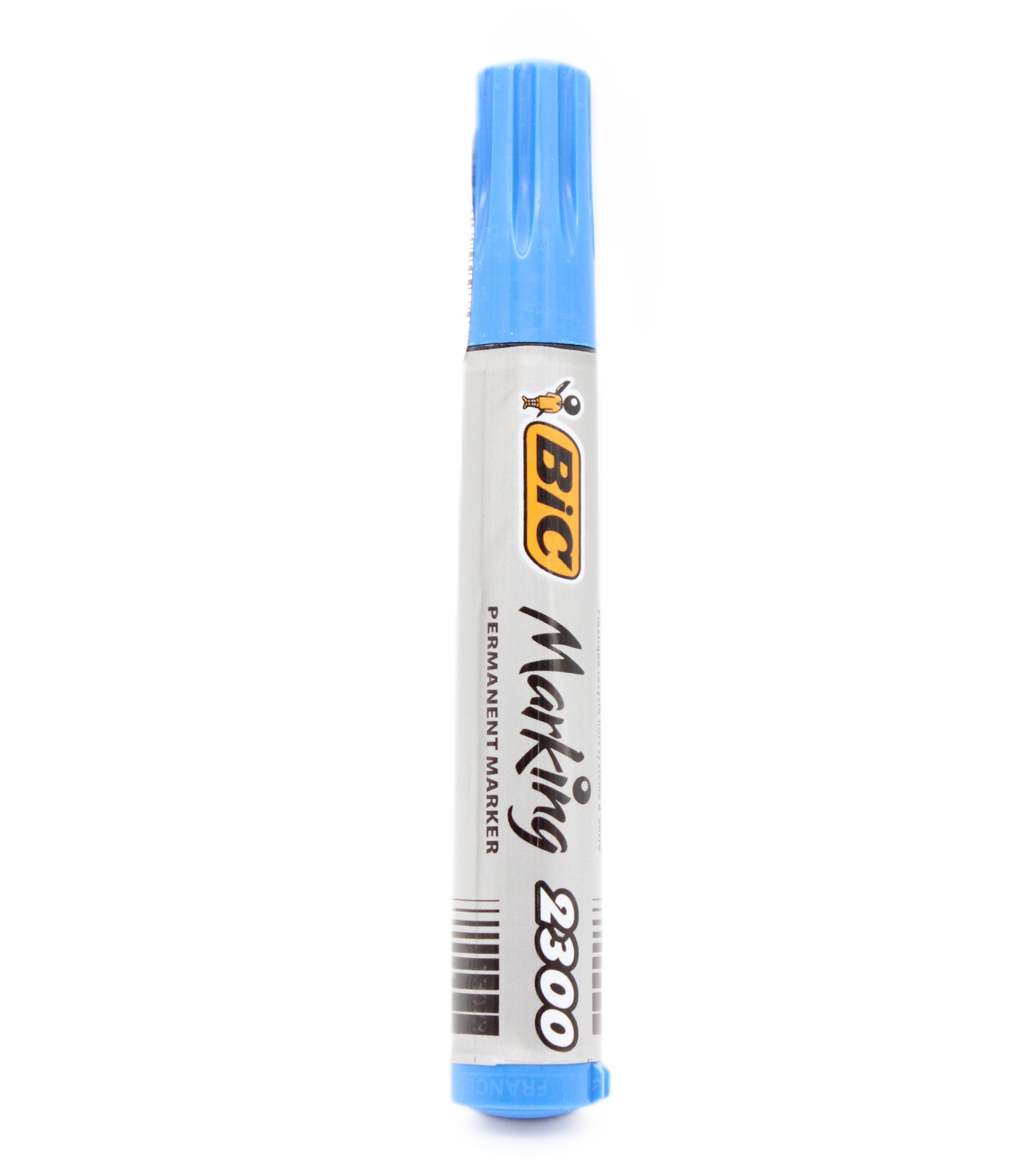 Pennarello Bic Marking 2300 blu punta scalpello