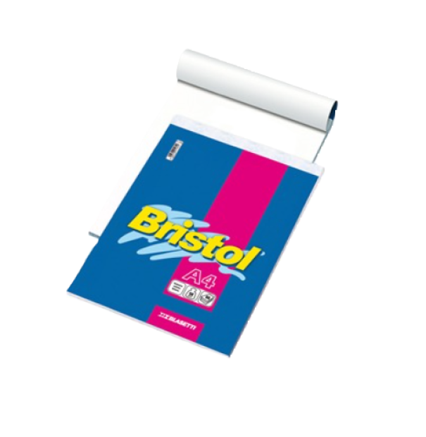 Blocco notes Blasetti Bristol A4 rigatura Bianco