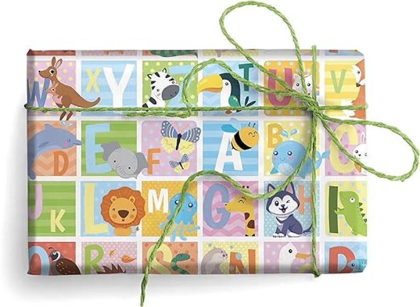 Carta regalo 70x100 Kartos alfabeto 5 fogli