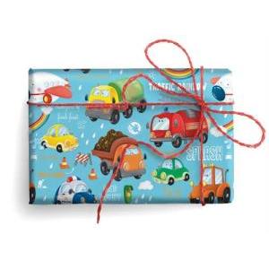 Carta regalo 70x100  macchinine 5 fogli