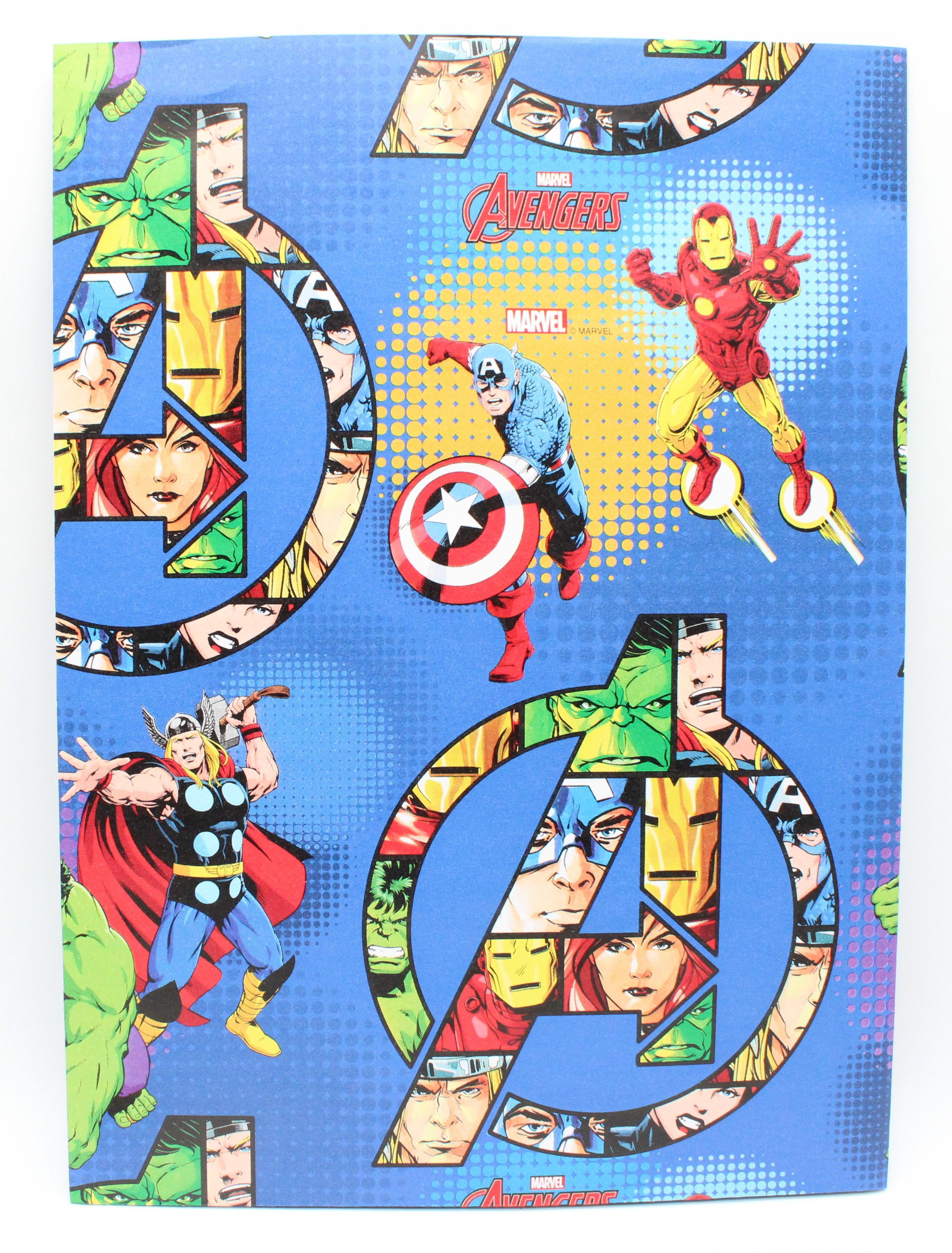 Carta regalo Marvel 70x100 Avengers 1 foglio