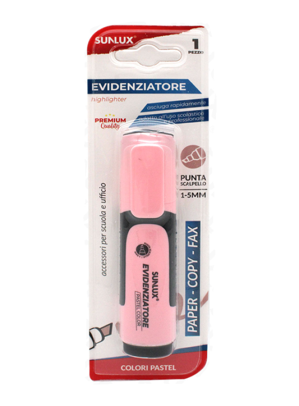 Evidenziatore Sunlux Rosa pastel