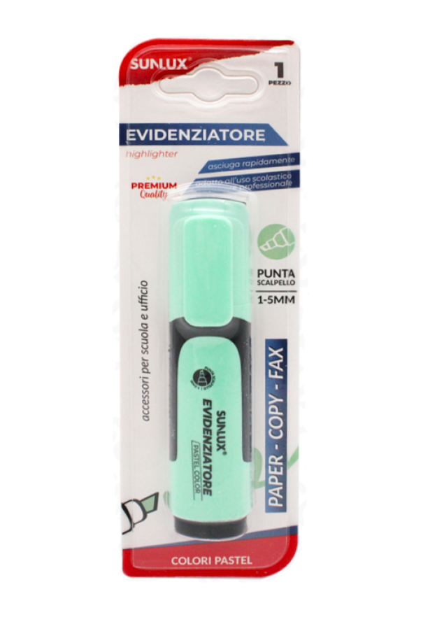 Evidenziatore Sunlux Verde pastel