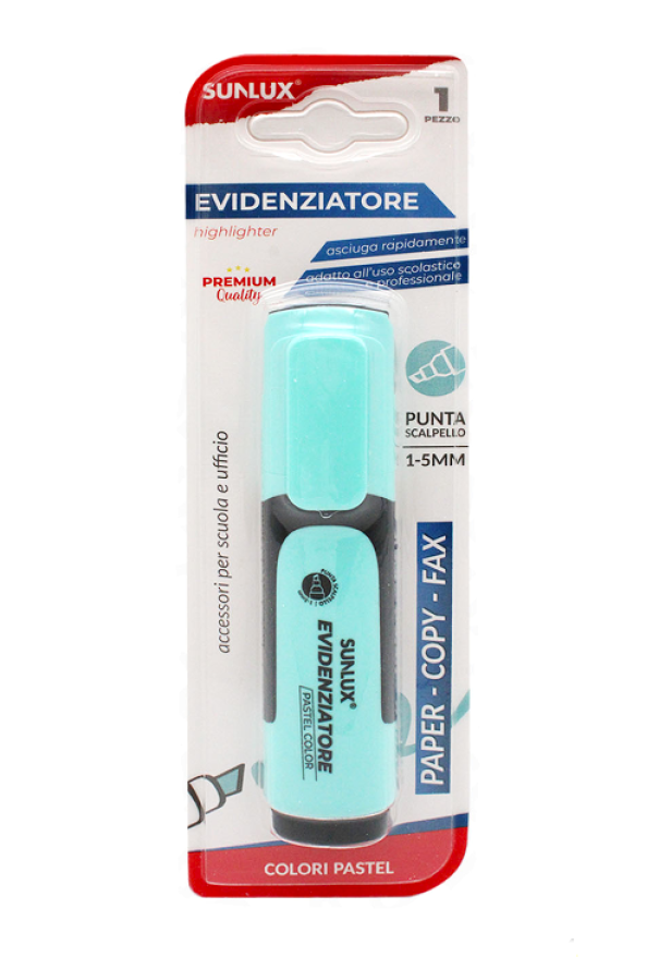 Evidenziatore Sunlux Celeste pastel