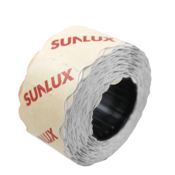 Rotolo etichette prezzo bianche Sunlux 1000x10 rotoli