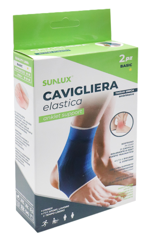 Cavigliera elastica Sunlux 2 pezzi