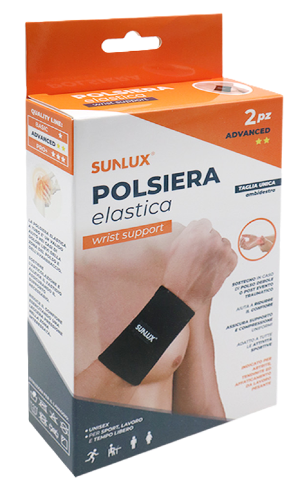 Polsiera elastica advanced Sunlux 2 pezzi